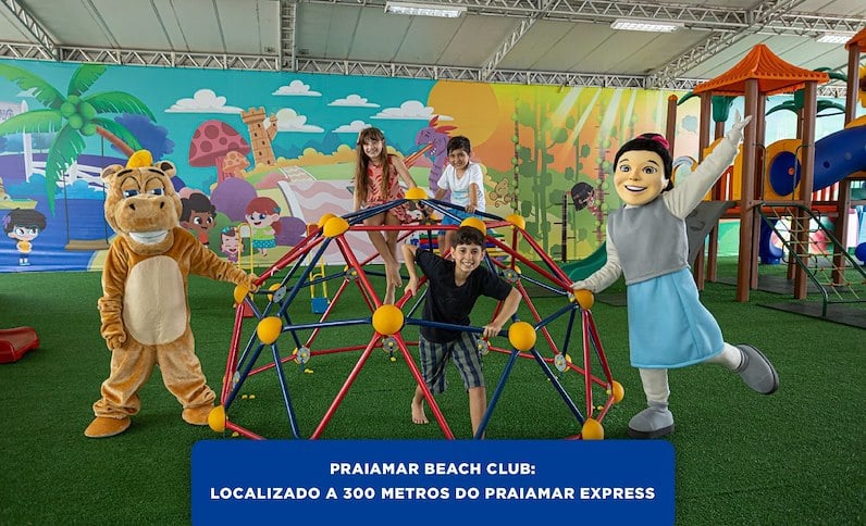 Praiamar Beach Club, localizado a 300 metros do Praiamar Express Hotel